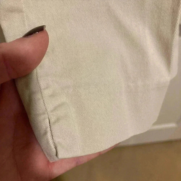 J. Jill Women’s Cream 3/4 Length Capri Khaki Pants Stretch Size 8 - Picture 3 of 8